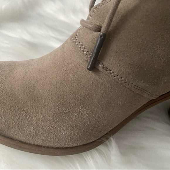 Toms Desert Taupe Lunata Burnished Suede Booties - Picture 11 of 16